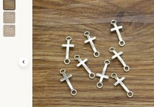 cs Silver Metal Cross Connector Jewelry Findings for Bracelet Necklace
