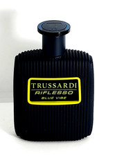 NO BOX-TRUSSARDI RIFLESSO BLUE VIBE-MEN-EDT-SPRAY-3.4 OZ-100 ML-AUTHENTIC-ITALY