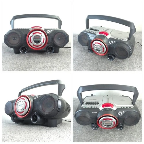 Sony CFD-G500 Boombox CD Cassette Player AM FM Radio Stereo Power Drive Woofer