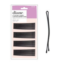 Curved Hair Bobby Pins for Women Bulk Pack of 40 Count Pack of 1 - BLACK .
