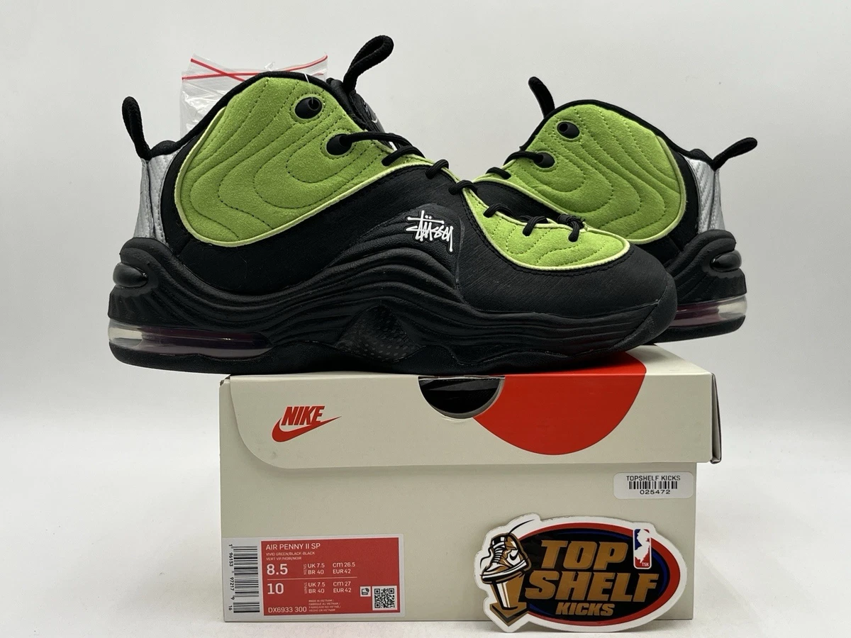 Stussy x Nike Air Penny 2 Vivid Green for Sale | Authenticity