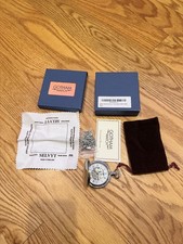 Gotham Silver-Tone Mechanical Pocket Watch GWC14038SA   17 Jewel  