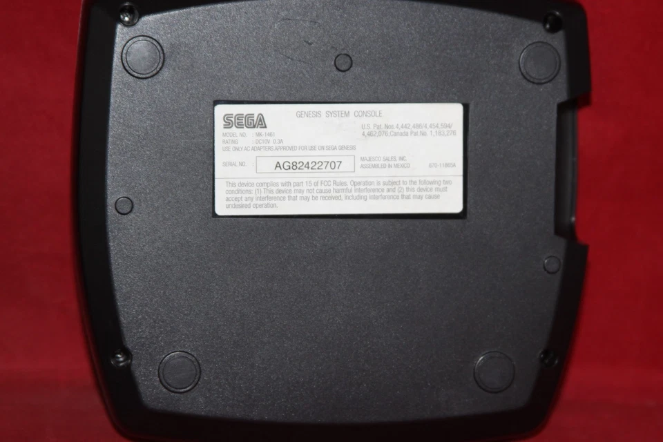 Sega Genesis 3, Console with 2 Controllers, MK-1461 - Image 4 of 4