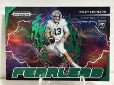 2025 Panini Prizm Draft Picks - Fearless Riley Leonard #F-RLD Green Prizm (RC)