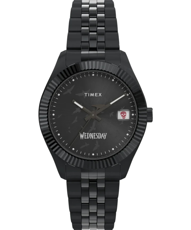 Timex Unisex Black Lab X Wednesday Legacy Stainless Steel Watch - Image 2