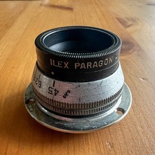 Ilex Paragon Anastigmat f-4.5 vintage lens 3 1/2 in