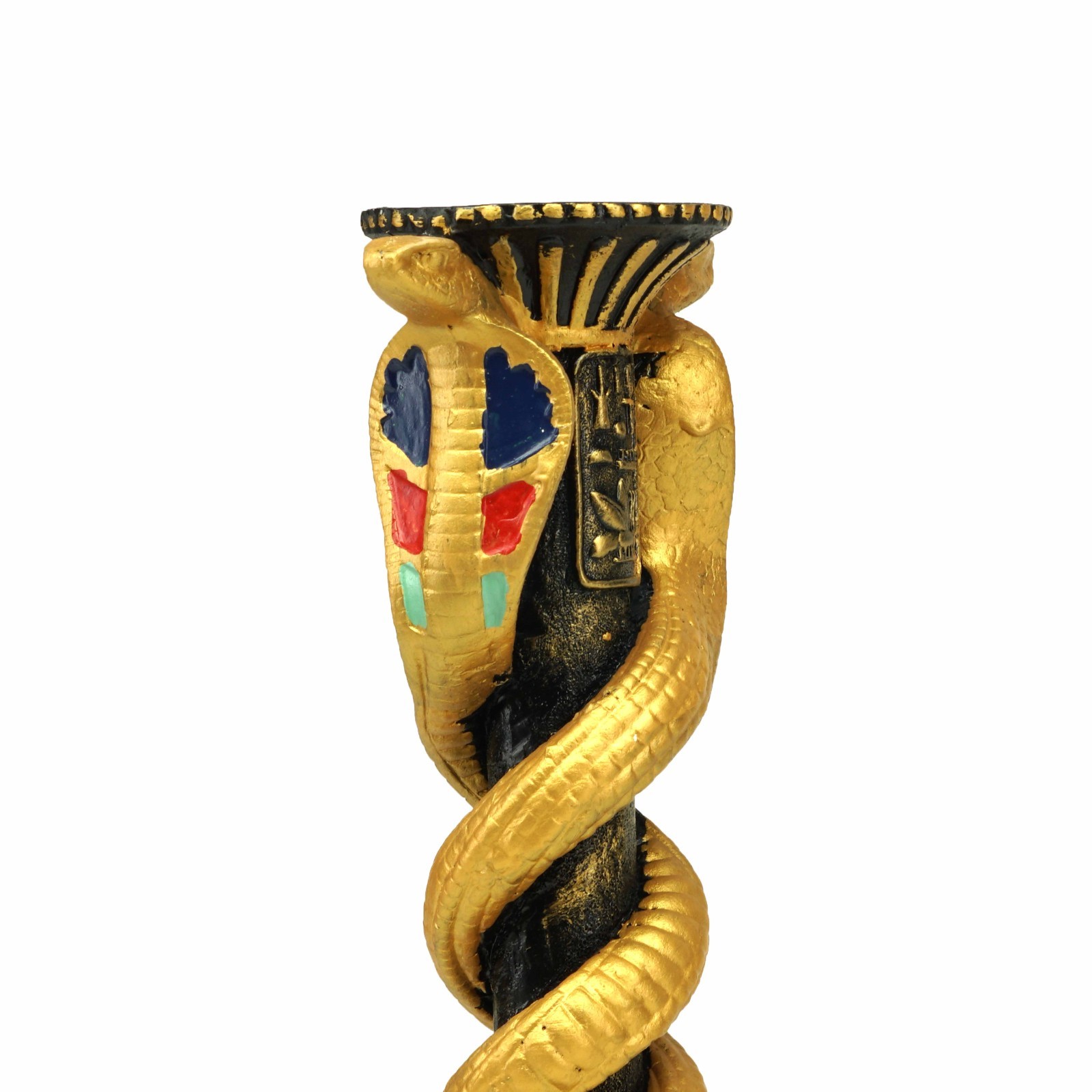NEW! Design Toscano Golden SNAKE Egyptian Candle Holder Table Piece Home Decor