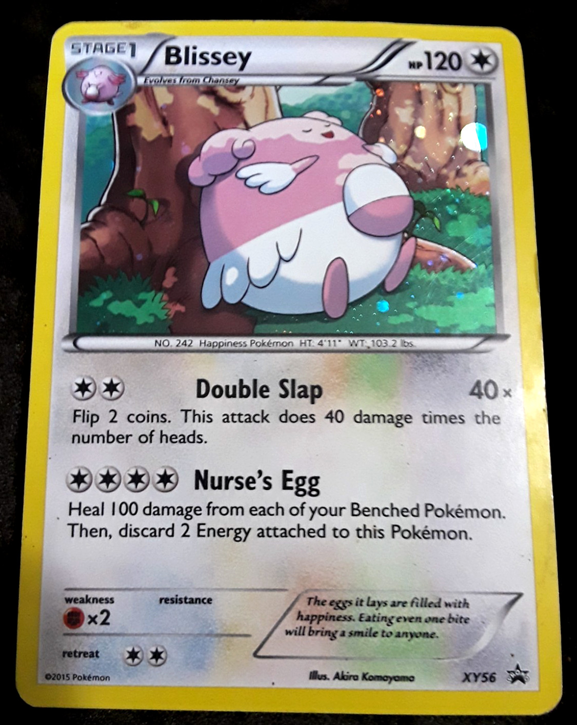 Blissey XY56 XY Black Star Promos HOLO Pokemon TCG 2015 HP, Good Condition