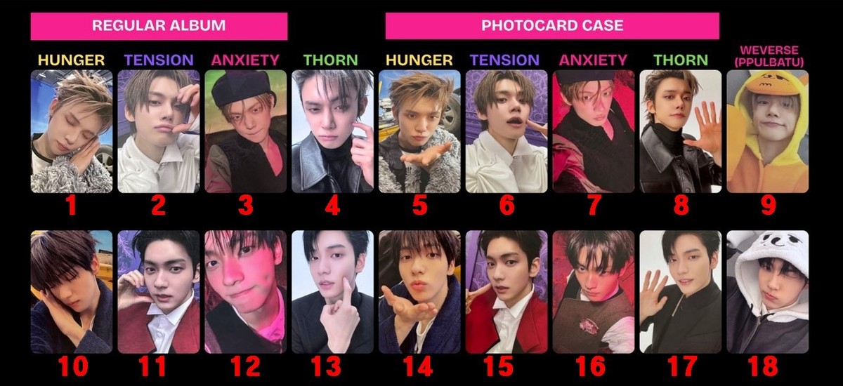 TXT - 7TH YEAR: A Moment of Stillness in the Thorns PHOTOCARD