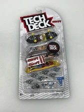 Tech Deck Hook Ups Finger Skateboard 4 Pack Anime Girl Robot Toy Fidget Rare HTF