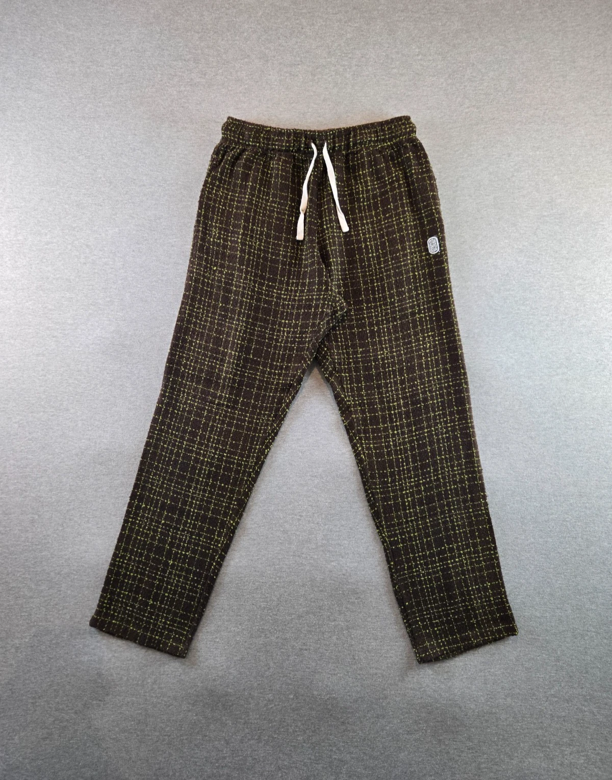 Standard Issue Slacker Pants Mens Medium Pant Brown / Lime Tweed Knit Shisiko