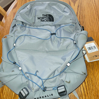 The North Face Borealis Gray 28L Hiking Backpack Fits 15'' Laptop Sleeve.