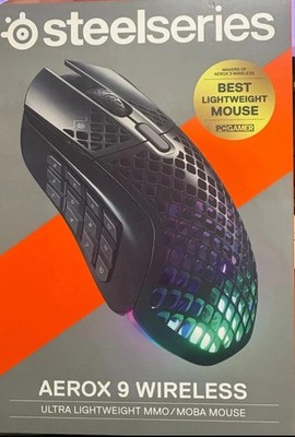 SteelSeries Aerox 9 Wireless Optical Gaming Mouse BRAND NEW!!! FACTORY SEALED!!!