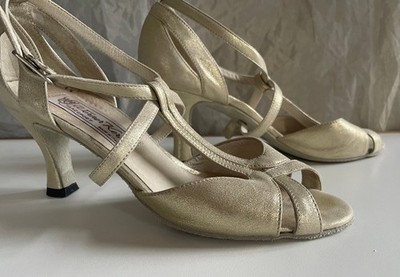 Werner Kern Damen Tanzschuhe  Amy 65 - Perle Nude - Gr. 5 1/2 38,5 NN sehr gut