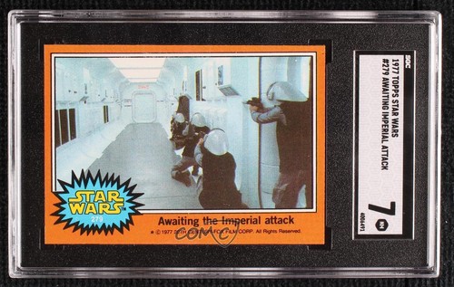 1977 Topps Star Wars #279 Awaiting the Imperial attack — SGC 7