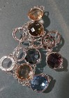BLUMARINE Necklace Silver Tone Colored Crystals Long RARE — photo 2