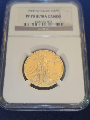 2008-W American Gold Eagle 1/2 oz Proof — photo from the most recent tracked eBay sale