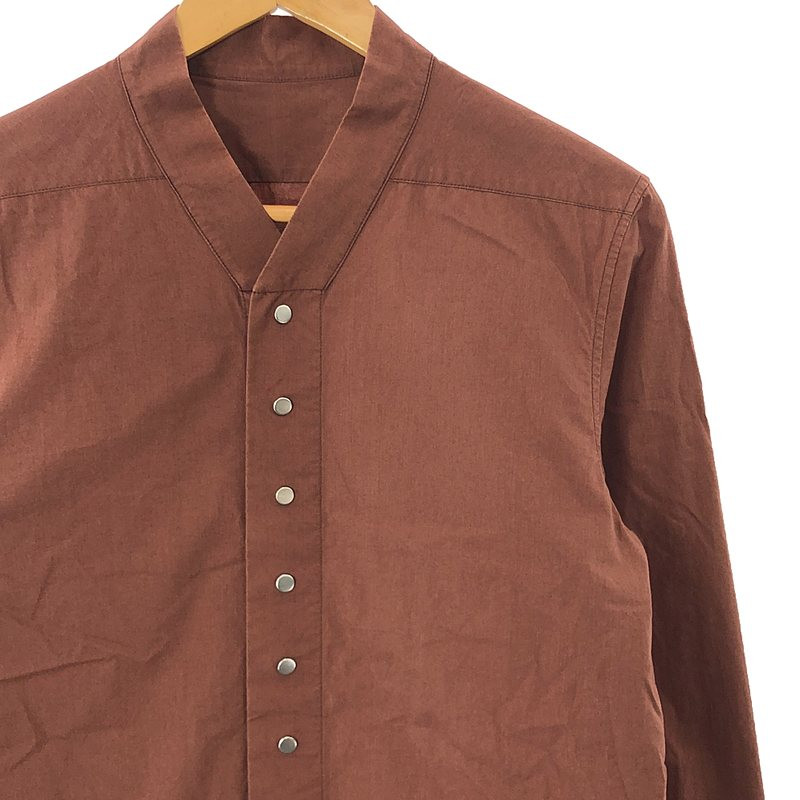 Men's Rick Owens/2021Ss Snap Collar Faun Shirt 46 Brown | eBay Men's Rick Owens/2021Ss Snap Collar Faun Shirt 46 Brown | eBay