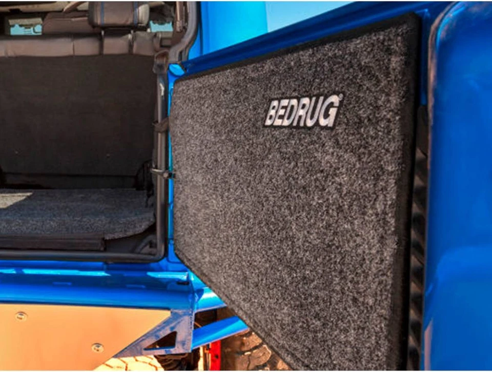 BedRug Tailgate Mat for Jeep Fits 2007-2018 Jeep Wrangler JK Charcoal Grey Foto 3 de 4