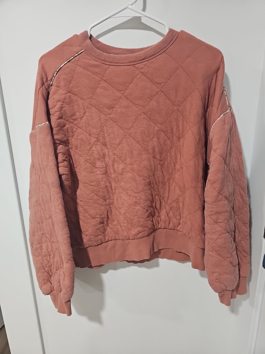 Women's Universal Thread Quilted Pullover Sweatsh… - image 1