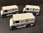 3 Vtg 1976 Hot Wheels  Letter Getter U.S. Mail Delivery Van/Truck Hong Kong LOT
