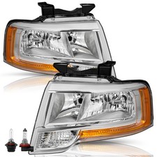 Headlamp Assembly for Ford Expedition 2015 2017 Driver Passenger Side w Bulbs