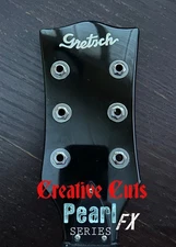 G Script Logo for Jet Guitar Headstock Pearloid Vinyl Sticker Decal