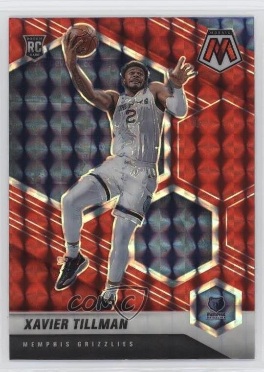 2020-21 Panini Mosaic Rookie Red Mosaic Prizm Xavier Tillman #213 06v0