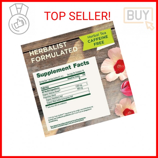 Traditional Medicinals Tea, Organic Hibiscus, Supports Your Cardiovascular Syste