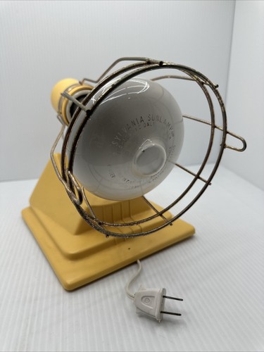 Vintage! SYLVANIA 1984 SUN LAMP WITH Timer TESTED WORKS GOOD