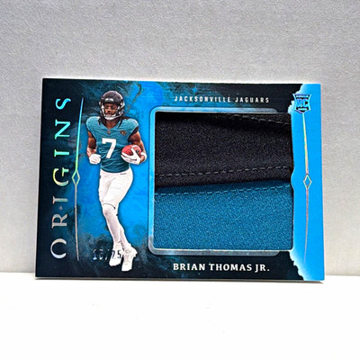 Panini 2024 Origins Rookie Jumbo Jerseys Brian Thomas Jr Jaguars Turquoise /25