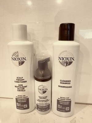 NIOXIN System 2 Hair Cleanser, Scalp Therapy and Treatment Trial Kit