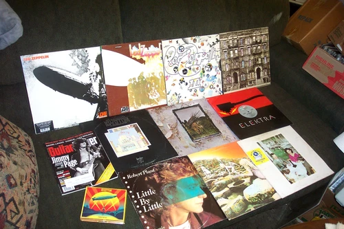 LED ZEPPELIN 10 LP LOT w 1, 2, 3, 4, HOUSES THE OF HOLY, PHYSICAL GRAFFITI +BOOK