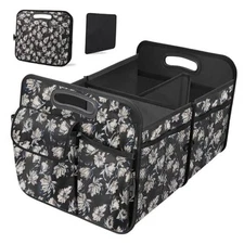 Trunk Organizer, Collapsible Trunk Organizers and Storage, Car Large Floral