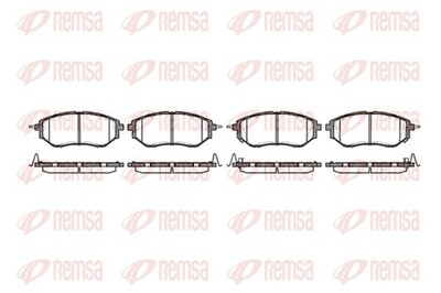 REMSA Bremsbelagsatz Scheibenbremse 1137.02 für TRIBECA BL LEGACY B9 OUTBACK BS