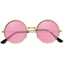 Hippie Sunglasses 70s Round Hippie Glasses Party Decoration Sunglasses for Wo...