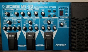 BOSS ME-50 Digital Multi-Effects Pedal w/ HPRO Adapter Ex Condition