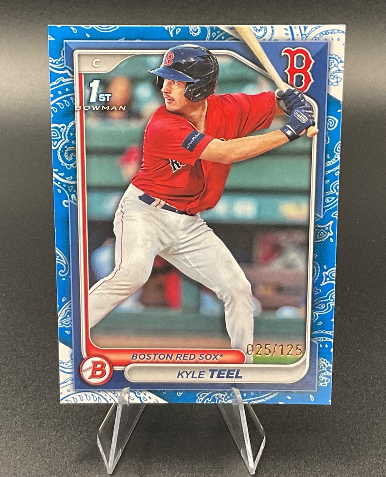 2024 Bowman - Prospects Kyle Teel #BP-48 Blue Pattern /125 (RC)