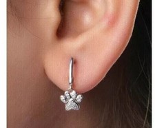 2 Ct Round Cut Simulated Diamond Drop-Dangle Earrings In 14K White Gold Plated
