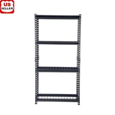 4-Shelf Heavy Duty Steel Shelving Unit Adjustable Storage Rack Free Standing New