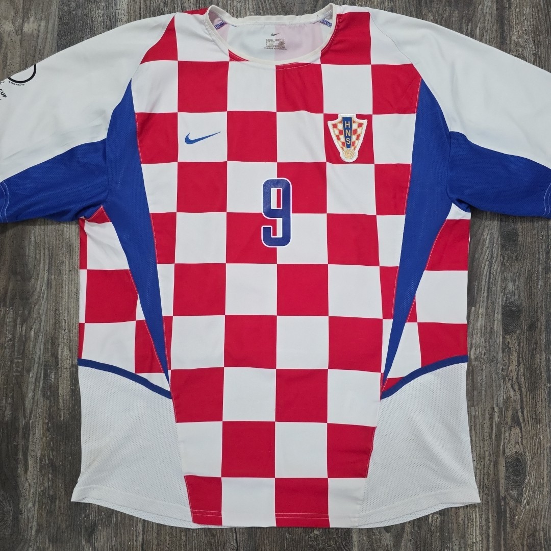 Nike クロアチア代表　2002 ユニフォーム 2002 Nike Croatia Home Soccer Jersey Davor Suker Men L World Cup
