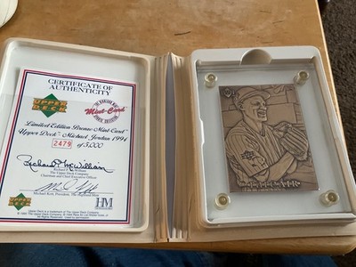 1994 Michael Jordan Highland Mint Bronze Card -Baseball #2479 Of 5,000