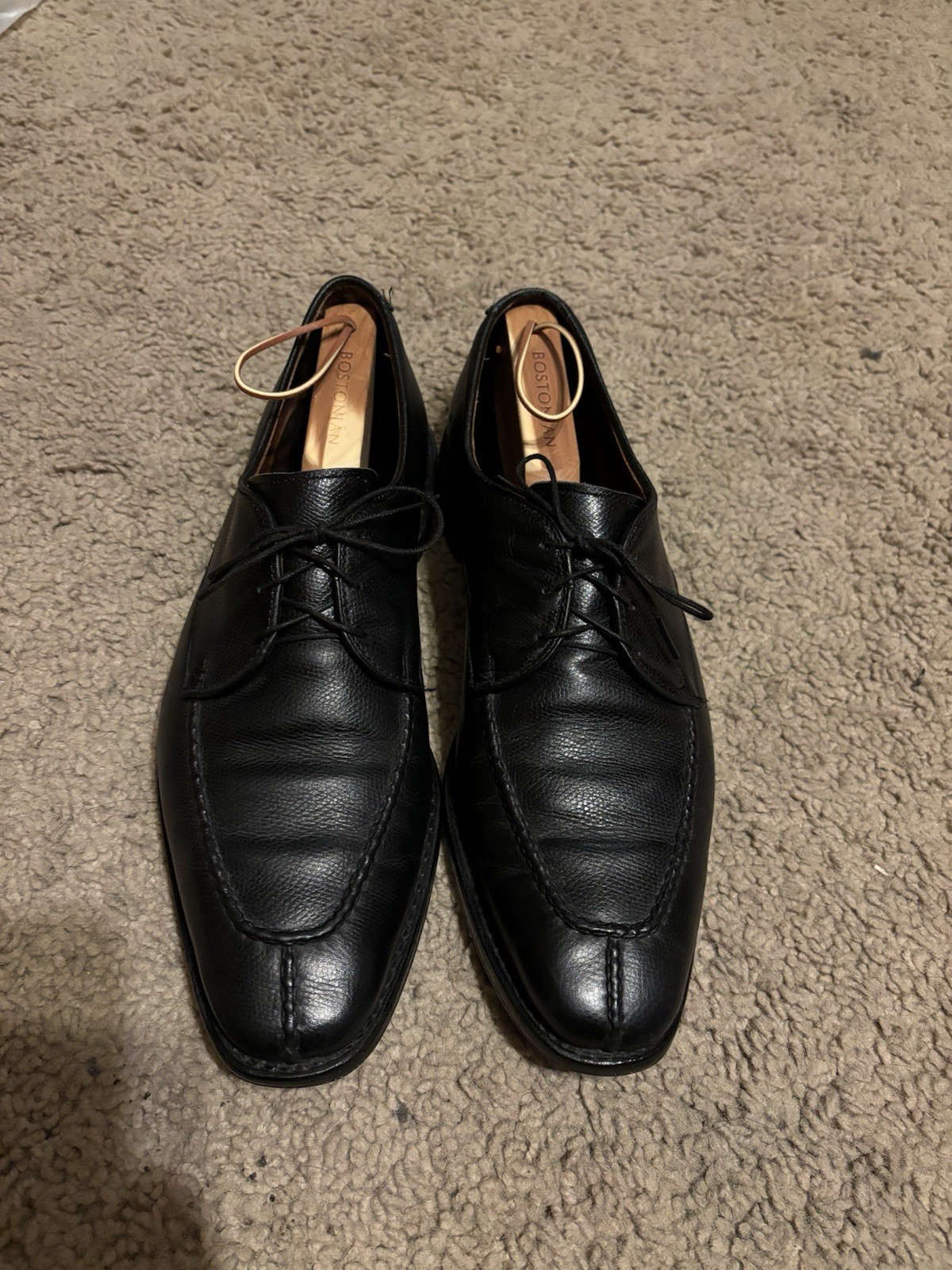 SAOLA Scarpa derby Allen Edmonds nera Parkway punta divisa 12 D