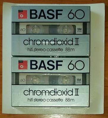 2 x BASF chromdioxid II 60 - Neu OVP