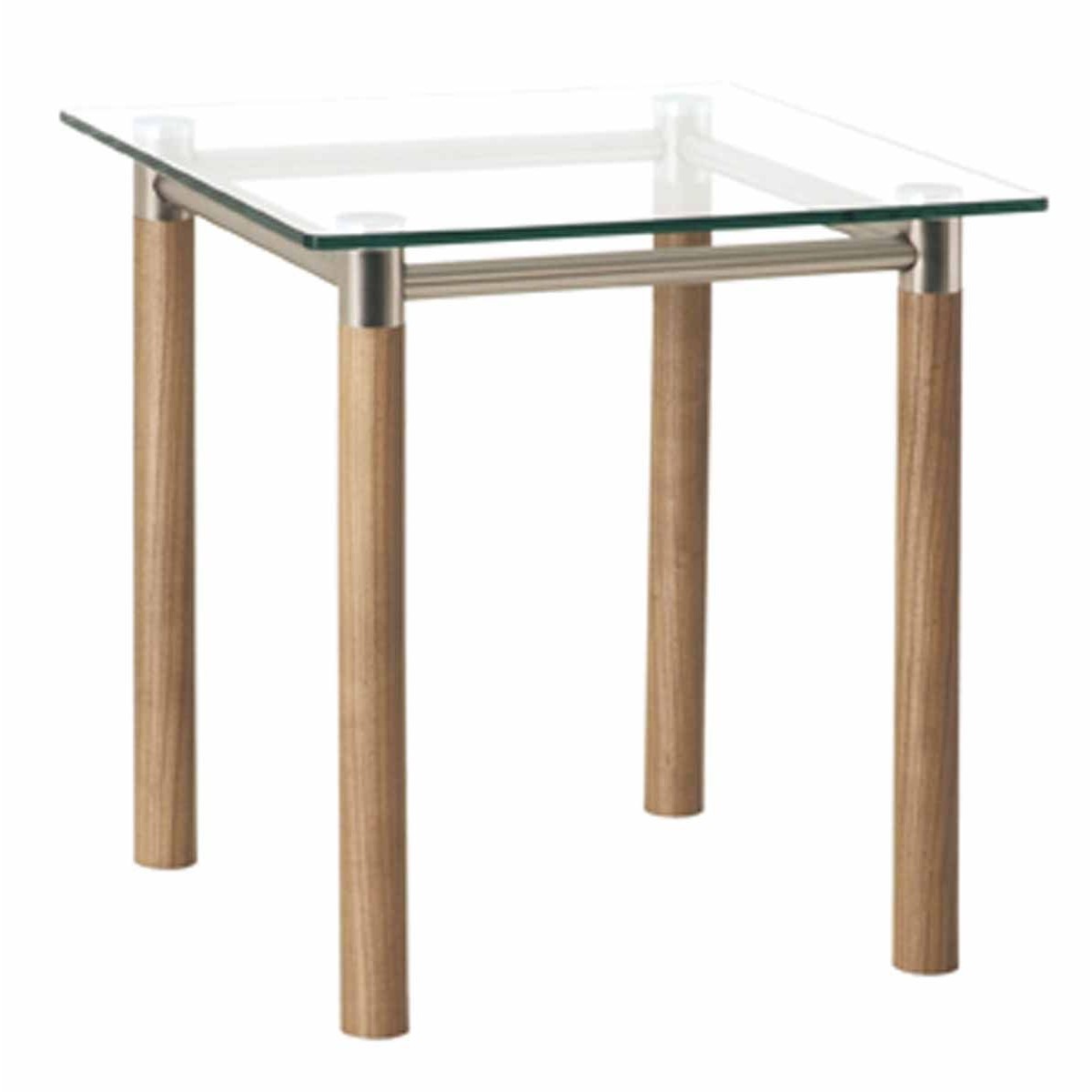 Table d'appoint Pablo 43cm en plexiglas transparent pour salon moderne