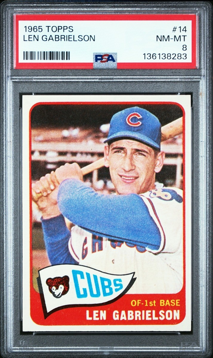 1965 Topps #14 Len Gabrielson NM-MT PSA 8