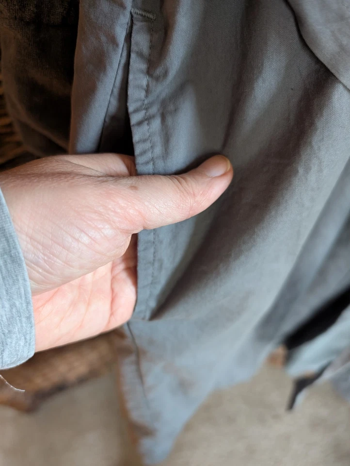 Bata de spa con capucha forrada de felpa Restoration Hardware para hombre grande gris ropa de salón  Foto 4 de 4