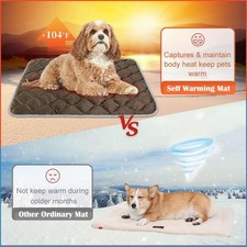 Self Warming Cat Bed Self Heating Cat Mat Thermal Self-Warming Dog Crate Pad