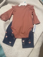 Set pantaloni 2 pezzi Carter’s taglia 6M bambina nuovi