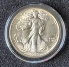 1943 Philadelphia Mint Silver Walking Liberty Half Uncirculated